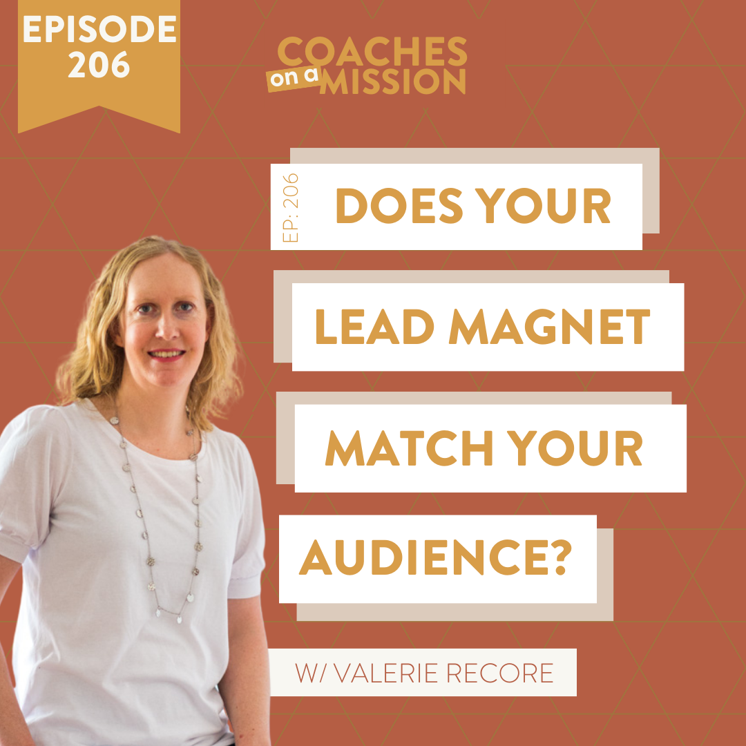 headshot of guest Valerie Recore for her "does your lead magnet match your audience" podcast episode
