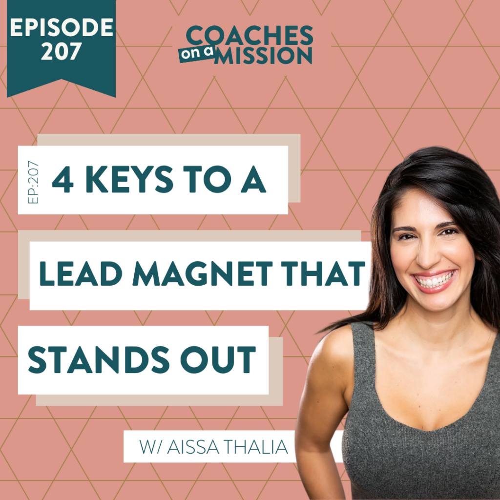 headshot of guest Aissa Thalia for her "4 keys to a lead magnet that stands out" podcast episode v2