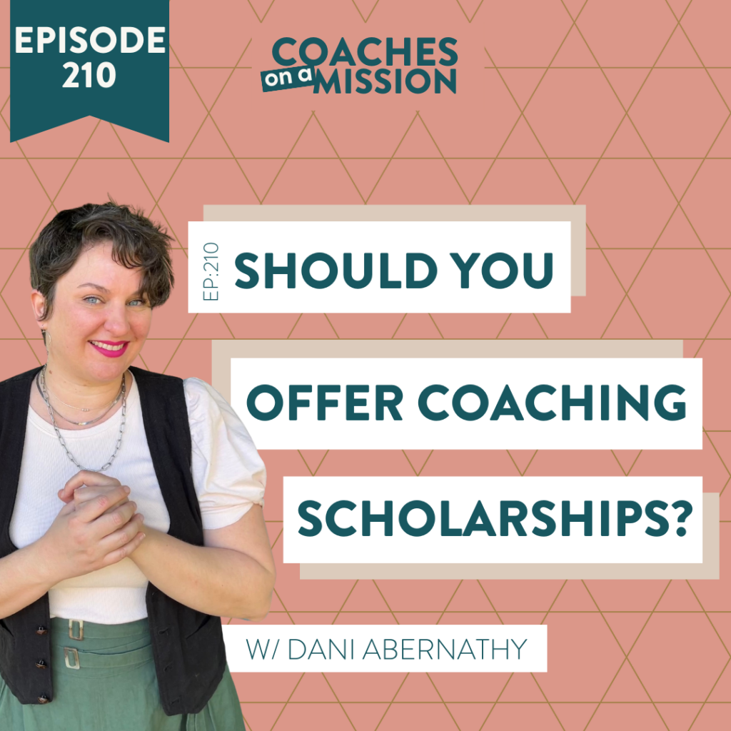 headshot of guest Dani Abernathy for her "should you offer coaching scholarships" podcast episode